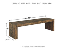 Load image into Gallery viewer, Sommerford - Large Dining Room Bench
