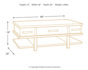 Stanah - Lift Top Cocktail Table