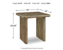 Load image into Gallery viewer, Lawland Light Brown End Table
