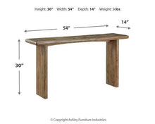 Load image into Gallery viewer, Lawland Light Brown Sofa Table
