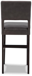 Leektree Gray/Brown Bar Height Bar Stool