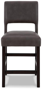 Leektree Gray/Brown Counter Height Bar Stool