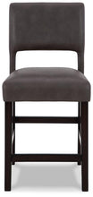 Load image into Gallery viewer, Leektree Gray/Brown Counter Height Bar Stool (Set of 2)
