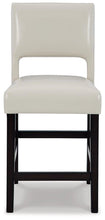 Load image into Gallery viewer, Leektree Ivory/Brown Counter Height Bar Stool (Set of 2)
