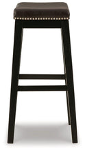 Load image into Gallery viewer, Lemante Dark Brown Bar Height Bar Stool
