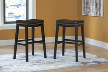 Load image into Gallery viewer, Lemante Dark Brown Bar Height Bar Stool
