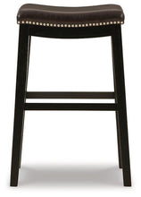 Load image into Gallery viewer, Lemante Dark Brown Bar Height Bar Stool
