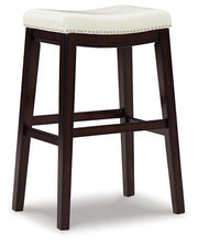 Load image into Gallery viewer, Lemante Ivory/Brown Bar Height Bar Stool
