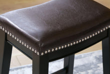 Load image into Gallery viewer, Lemante Dark Brown Bar Height Bar Stool
