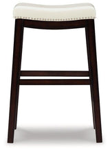 Load image into Gallery viewer, Lemante Ivory/Brown Bar Height Bar Stool
