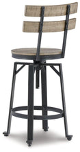 Load image into Gallery viewer, Lesterton Light Brown/Black Counter Height Bar Stool
