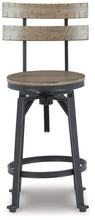 Load image into Gallery viewer, Lesterton Light Brown/Black Counter Height Bar Stool
