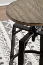 Load image into Gallery viewer, Lesterton Light Brown/Black Counter Height Stool
