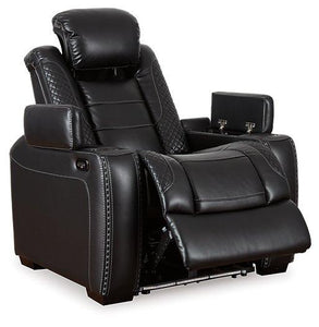 Party Time Midnight Power Reclining Sofa and Loveseat with Power Recliner