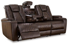 Load image into Gallery viewer, Mancin Reclining Sofa with Drop Down Table

