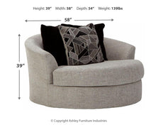 Load image into Gallery viewer, Megginson - Oversized Round Swivel Chair
