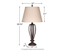 Load image into Gallery viewer, Mildred - Metal Table Lamp (2/cn)
