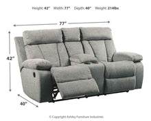 Load image into Gallery viewer, Mitchiner - Dbl Rec Loveseat W/console
