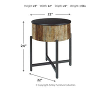 Load image into Gallery viewer, Nashbryn - Round End Table
