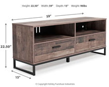 Load image into Gallery viewer, Neilsville - 59&quot; Tv Stand - Vinyl-wrapped
