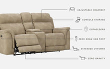 Load image into Gallery viewer, Next-gen - Pwr Rec Loveseat/con/adj Hdrst
