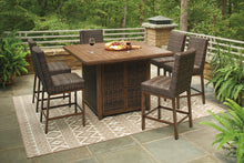 Load image into Gallery viewer, Paradise Trail 7-Piece Outdoor Bar Table Set
