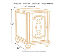 Load image into Gallery viewer, Realyn - Chair Side End Table - Insert Mirror
