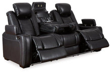 Load image into Gallery viewer, Party Time Midnight Power Reclining Sofa and Loveseat with Power Recliner
