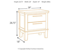 Load image into Gallery viewer, Ralene - Two Drawer Night Stand
