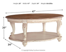 Load image into Gallery viewer, Realyn - Oval Cocktail Table
