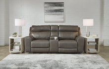 Load image into Gallery viewer, Roman Power Reclining Loveseat with Console
