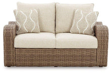 Load image into Gallery viewer, Sandy Bloom Outdoor Loveseat with Cushion
