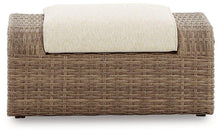 Load image into Gallery viewer, Sandy Bloom Outdoor Ottoman with Cushion
