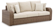 Load image into Gallery viewer, Sandy Bloom Outdoor Sofa with Cushion
