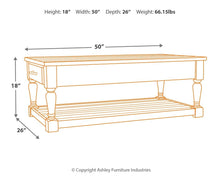 Load image into Gallery viewer, Shawnalore - Rectangular Cocktail Table
