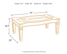 Load image into Gallery viewer, Tessani - Rectangular Cocktail Table
