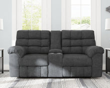 Load image into Gallery viewer, Wilhurst - Double Rec Loveseat W/console
