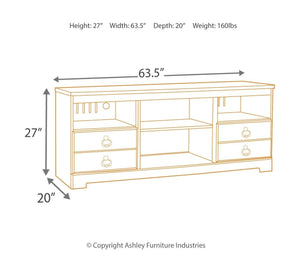 Willowton - 4 Pc. - Entertainment Center - 64" Tv Stand With Fireplace Option