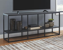 Load image into Gallery viewer, Yarlow - Extra Large Tv Stand - Goldtone Metal Base
