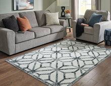 Load image into Gallery viewer, Reidland Black/Cream/Gray 7&#39;10&quot; x 9&#39;10&quot; Rug
