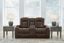 Load image into Gallery viewer, Soundcheck Earth Power Reclining Loveseat with Console
