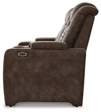 Load image into Gallery viewer, Soundcheck Earth Power Reclining Loveseat with Console
