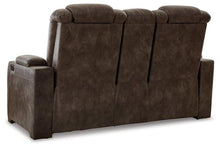 Load image into Gallery viewer, Soundcheck Earth Power Reclining Loveseat with Console
