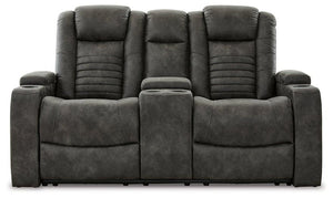 Soundcheck Storm Power Reclining Loveseat with Console