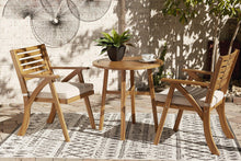 Load image into Gallery viewer, Vallerie Brown Outdoor Chairs with Table Set (Set of 3)
