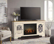 Load image into Gallery viewer, Realyn 74&quot; TV Stand with Electric Fireplace
