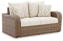Load image into Gallery viewer, Sandy Bloom Outdoor Loveseat with Cushion
