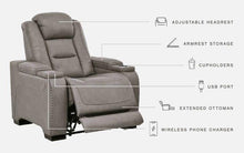 Load image into Gallery viewer, The Man-den - Pwr Recliner/adj Headrest
