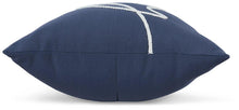 Load image into Gallery viewer, Velvetley Navy/White Pillow
