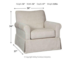 Searcy - Swivel Glider Accent Chair